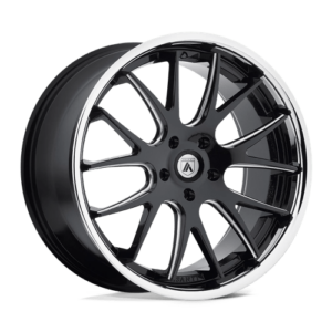 Asanti ABL-3 CASTOR - MATTE BLACK MILLED SS LIP