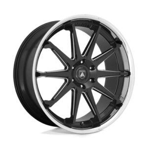 Asanti ABL-29 EMPEROR - GLOSS BLACK MILLED WITH CHROME LIP