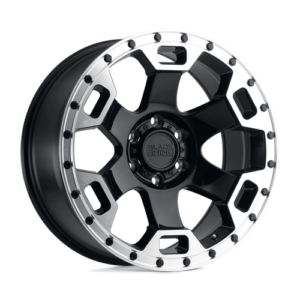 Black Rhino GAUNTLET - GLOSS BLACK W/ MIRROR MACHINED RING